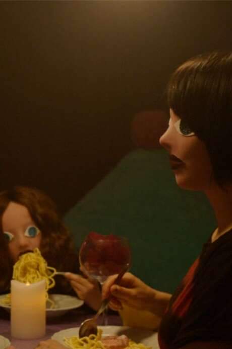   Secretly she is filming everything. In a surreal apartment a cougar, a guest, a child and promises of a dog if the child plays along.  